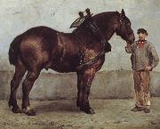 Otto Bache The working horse china oil painting reproduction